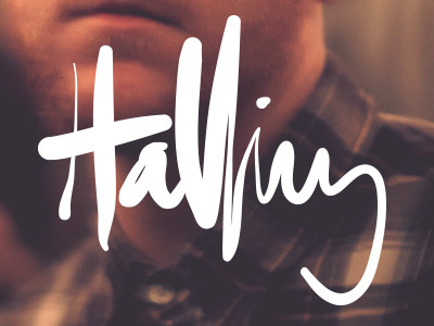 Halling brand branding brown hand drawn photography type typography