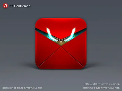 Mail icon iron mail man