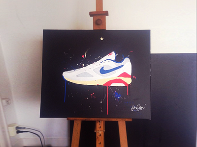 Canvas air max 180 180 acrylic airmax art canvas handmade painting