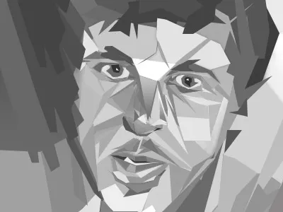 Origami Self Portrait (CP-UNO) cpuno illustration onone origami selfie