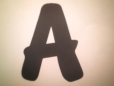 A is for? a alphabet bold lettering letters sharpie thick type typography