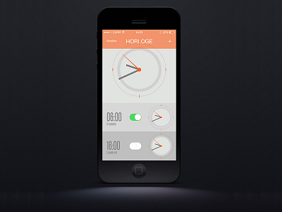 Preview clock for iOS7 clock ios7 iphone