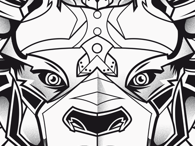 Noah dog blackandwhite dog illustration illustrator lines tattoo