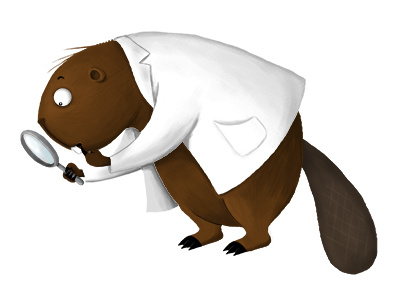 Doctor Beaver animal beaver book childrens funny illustration