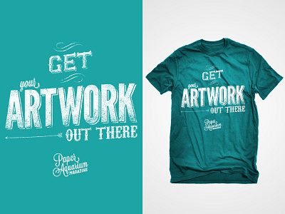 Paper Aquarium T-Shirt artwork design paper aquarium magazine shirt texture typography