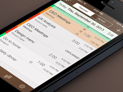 My iOs7 Schedule Planner Redesign flat ios7 iphone planner redesign