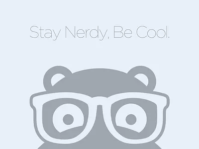 NerdyHippo – Stay Nerdy, Be Cool. ad nerdyhippo poster