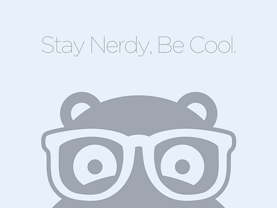 NerdyHippo – Stay Nerdy, Be Cool. ad nerdyhippo poster
