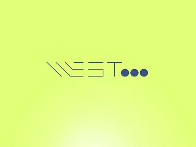Logo concept - WEST... concept dots lines logo west