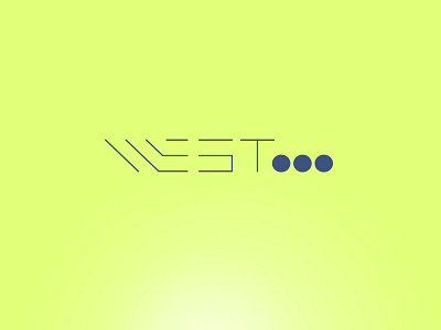 Logo concept - WEST... concept dots lines logo west