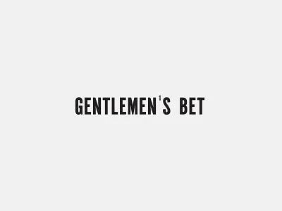 Gentlemen's Bet Logo gentlemens bet identity logo wordmark