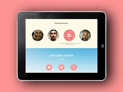 Nature Lovers nature responsive template ui ux web design website