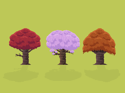 Trees frinlet game html 5 pixelart