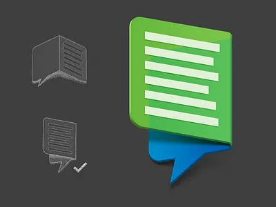 Voice > Text android app bubble icon recognition text voice