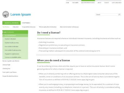 Health Insurance Website layout ui ui design ux ux design web web design web site website