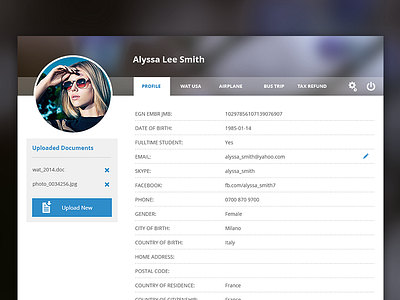 Admin User Profile admin flat menu profile simple transparent ui user ux web