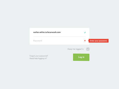 Simple Login breaking bad error flat login simple
