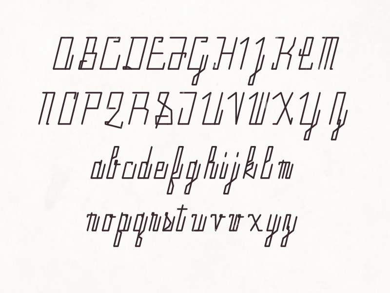 Anaranjado fruit geometric script