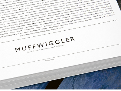 Muffwiggler.com User Roster a3 letterpress modular synthesis