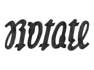 Rotate Ambigram ambigram lettering script typography