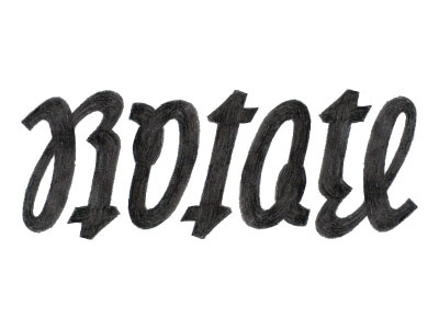 Rotate Ambigram ambigram lettering script typography