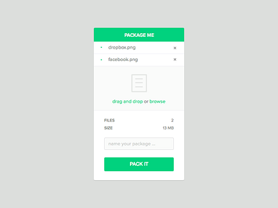 Package me application package ui