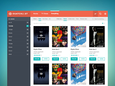 ouatchli.st - home flat movie movies tvshow ui