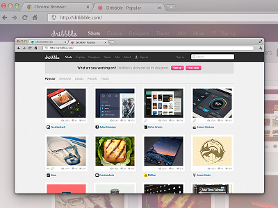 Chrome Browser Mockup browser psd browser ui kit chrome browser chrome psd mockup