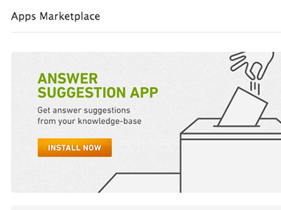 Apps Marketplace Banner apps button design green illustration typography ui zendesk