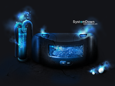 System Down- Interface boris down interface psd system ui wick