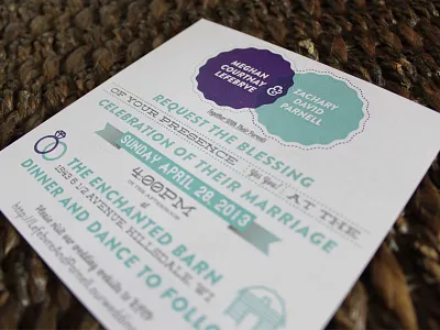 Wedding Invite (back) invite mockup photography print wedding