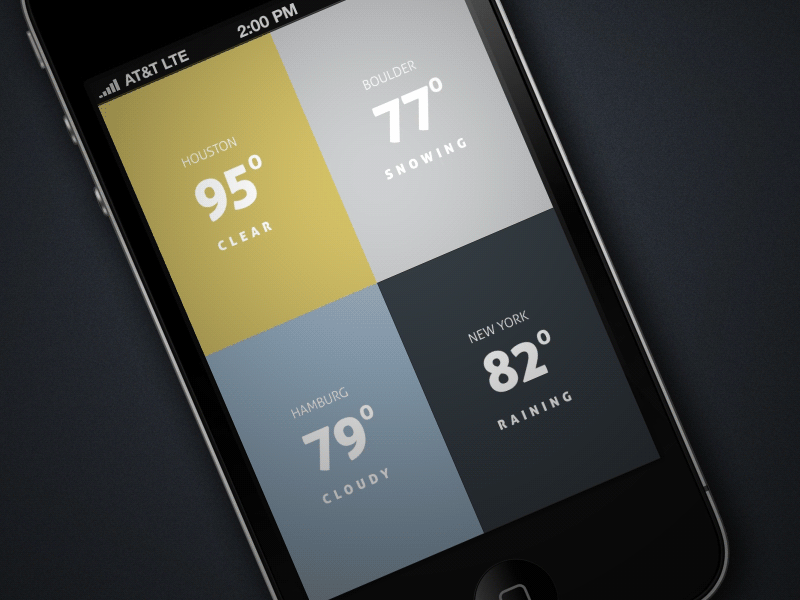 If I were to make a weather app... animated app gif ios iphone mobile weather