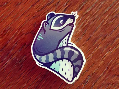 Raccoon animal illustration illustrator raccoon stickers vector
