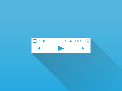 Perfect Player interface mp3 player simple ui
