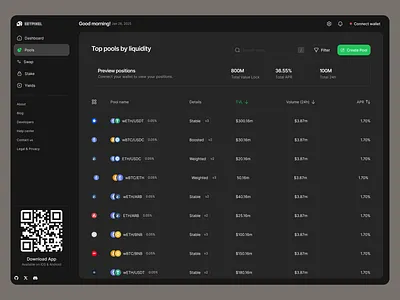 DeFi application ✨🪄 blockchain application crypto defi application fintech software hedge fund saas software design web3 application