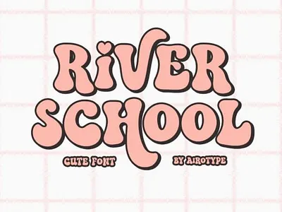 River school font children