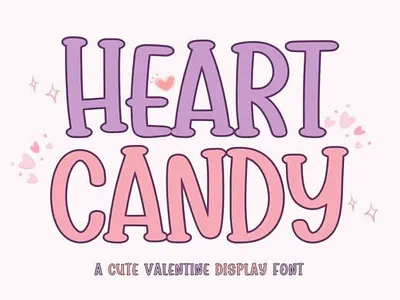 Heart Candy Font children creative display font elegant font handwriting font handwritten font logotype love kids playful playing font simple typeface