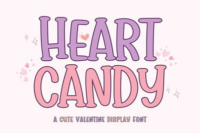 Heart Candy Font children creative display font elegant font handwriting font handwritten font logotype love kids playful playing font simple typeface