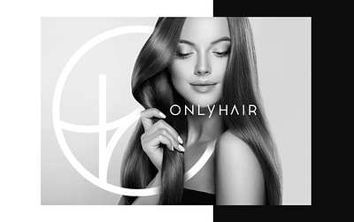 Only Hair Brands beauty beautystudio branding graphic design hair hairstudio logo minimalism studio