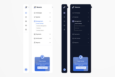 Dashboard Side Navigation Dark&Light b2b dark darkmode dashboard finance light navigation saas side sidenavigation