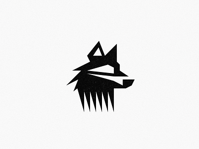 Lou Bleu - Logo design branding graphic design identity logo logo concept logo design minimalism wolf logo