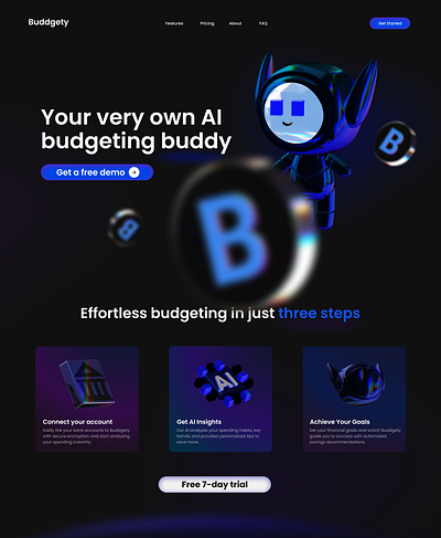 AI Fintech Website Design ai ai design fintech product design productdesign saas saas design saasdesign tech ui ui ux uiux ux web web design webdesign website website design websitedesign