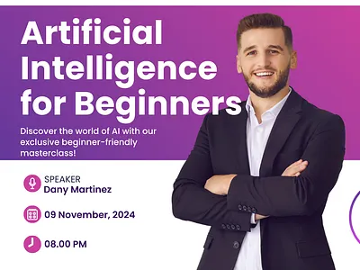 Social media post for webinar