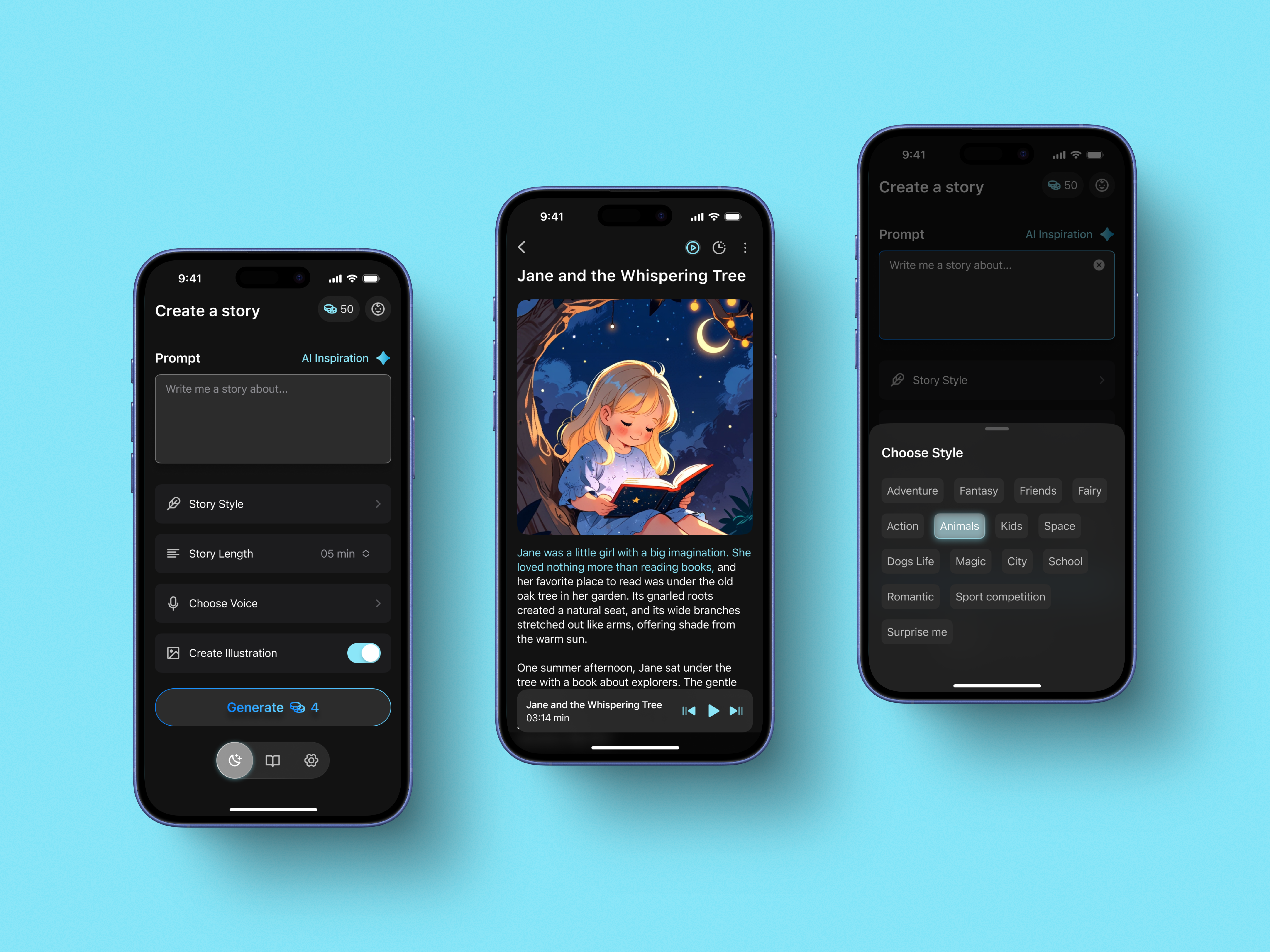Example of 3 Screens App Concept Design, Ai Ios Mvp