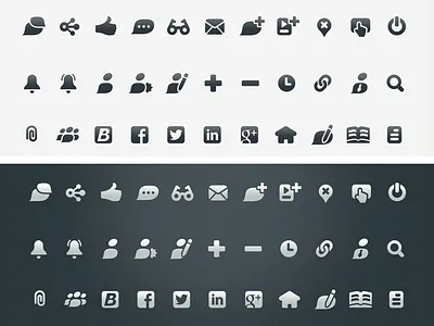 BraveNewTalent Iconography chat consistent goggles icon kit minimal rounded set share simple speech bubble thumbs up