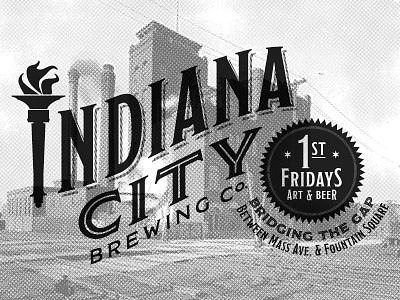 Indiana City Brewing Co. branding design