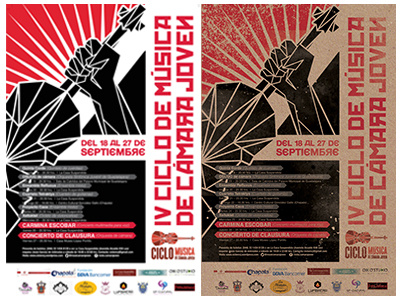 IV Ciclo de música de cámara joven cartel design diseño joven lumbrera music música