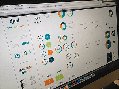 Branding | Exploration Round 4 brand branding color design exploration focus lab icon infographic logo logotype mark