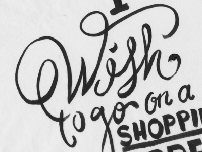 I Wish... concept drawn hand lettered marker type typography wish