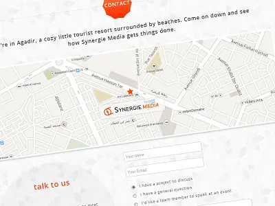 Talk To Us - Update contact form map pattern responsive ui web website
